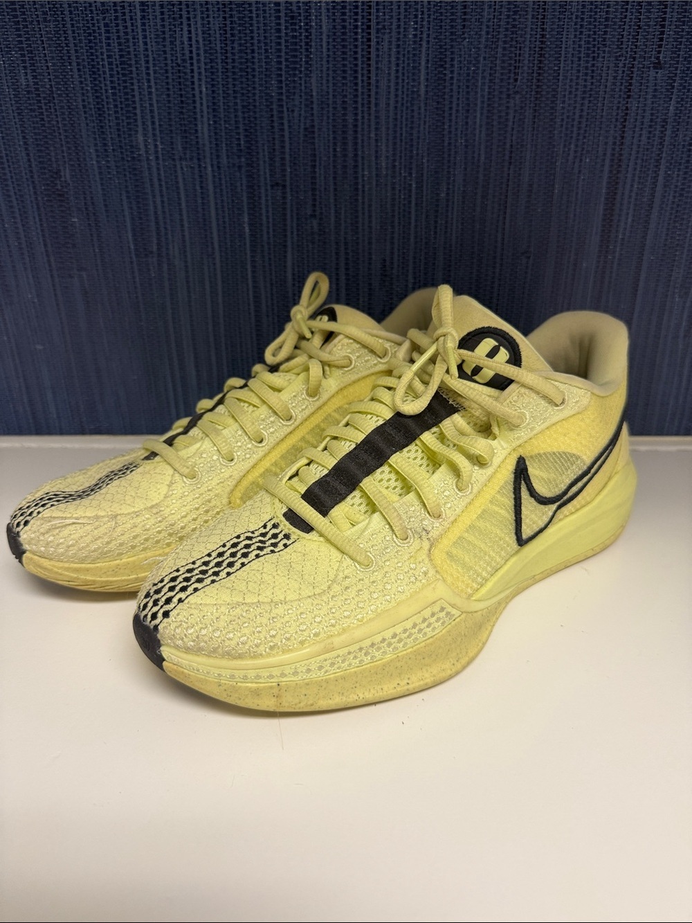 Women’s Nike Sabrina 1 sneakers “exclamation” luminous green/black, size 8